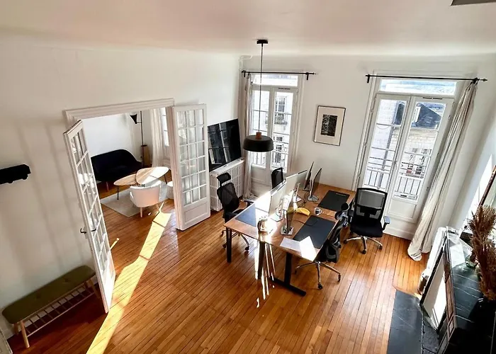 Daire Beau Duplex Plein Centre Avec Vue, Ideal Teletravail
